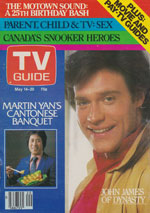 Canadian TV Guide Cover Vol 07 No 20 Issue 333 May 14 1983