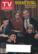Canadian TV Guide Cover Vol 12 No 01 Issue 574 January 2 1988